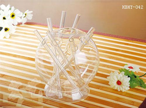 玻璃插花、玻璃燭臺